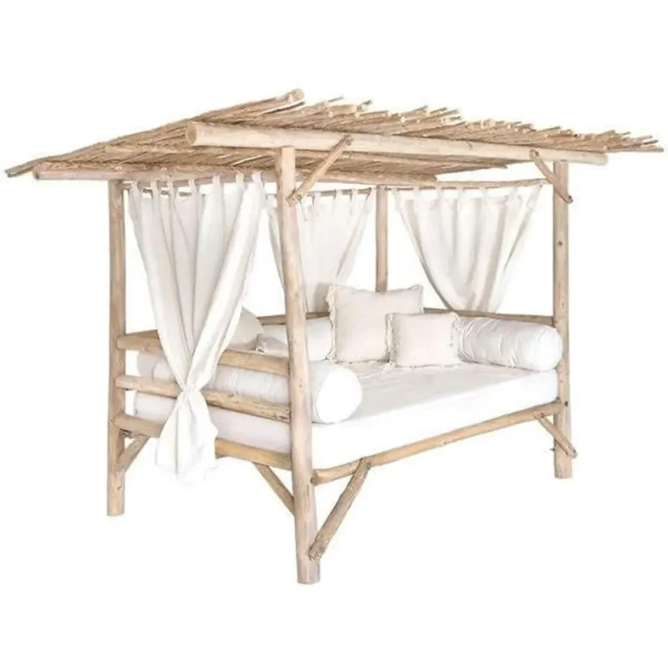 XLAB Design Ventotene divano letto baldacchino legno marino recupero