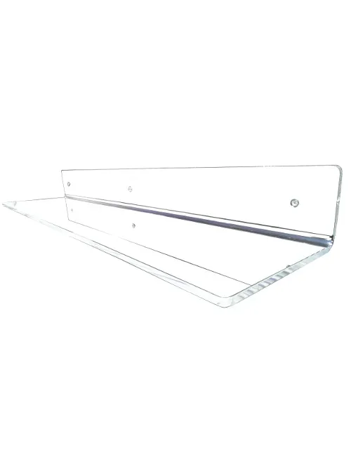 XLAB Design Mensola Plexiglass Trasparente L 30 cm muro