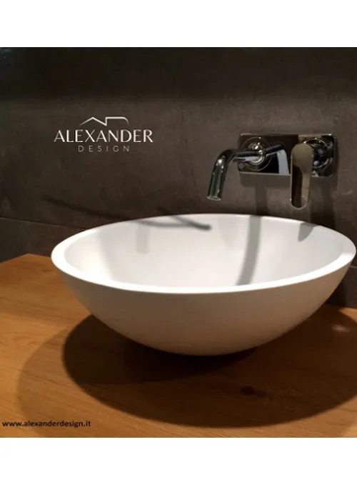 XLAB Orsay lavabo appoggio ciotola resina minerali