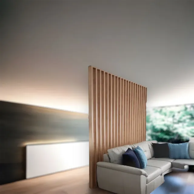 XLAB Design divisorio listelli legno verticali 90x280 cm