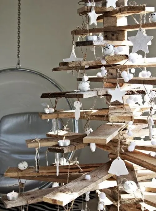 XLAB Design albero di Natale legno H 130 design rami