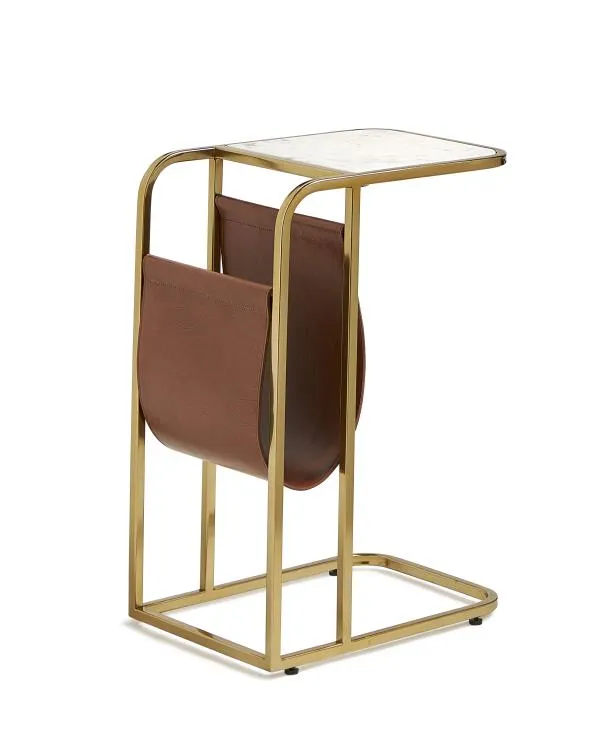 Maitland Smith Alaska Side Table tavolino marmo 41 cm