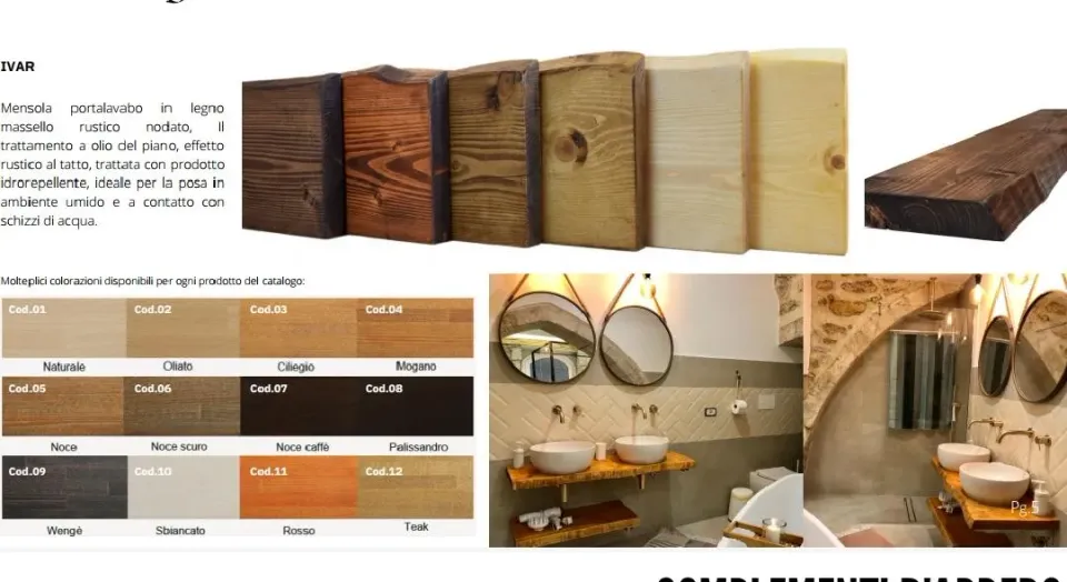 Sicily Wood Maker Colore tavolo legno colore a scelta