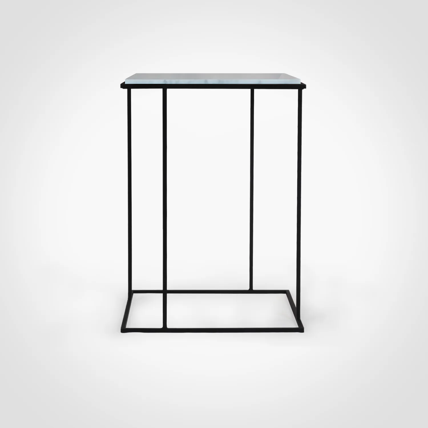 Stilts FramE Tavolino Marmo Carrara 37x37