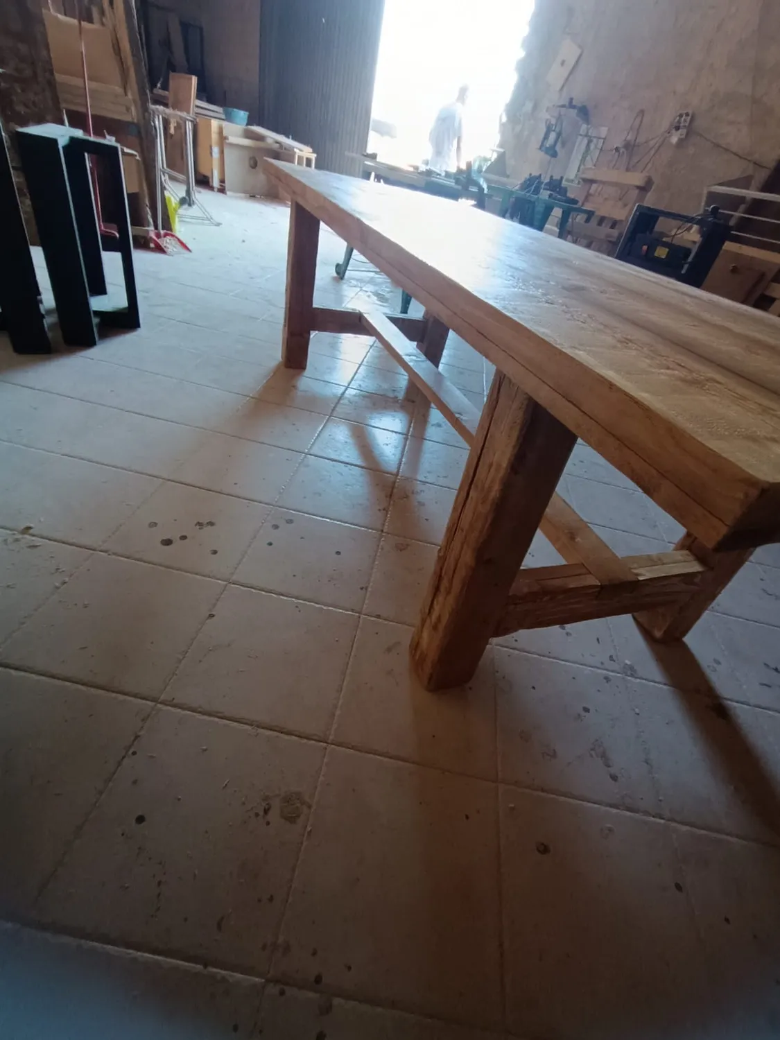 Sicily Wood Maker 200x100xh75 tavolo rustico industriale
