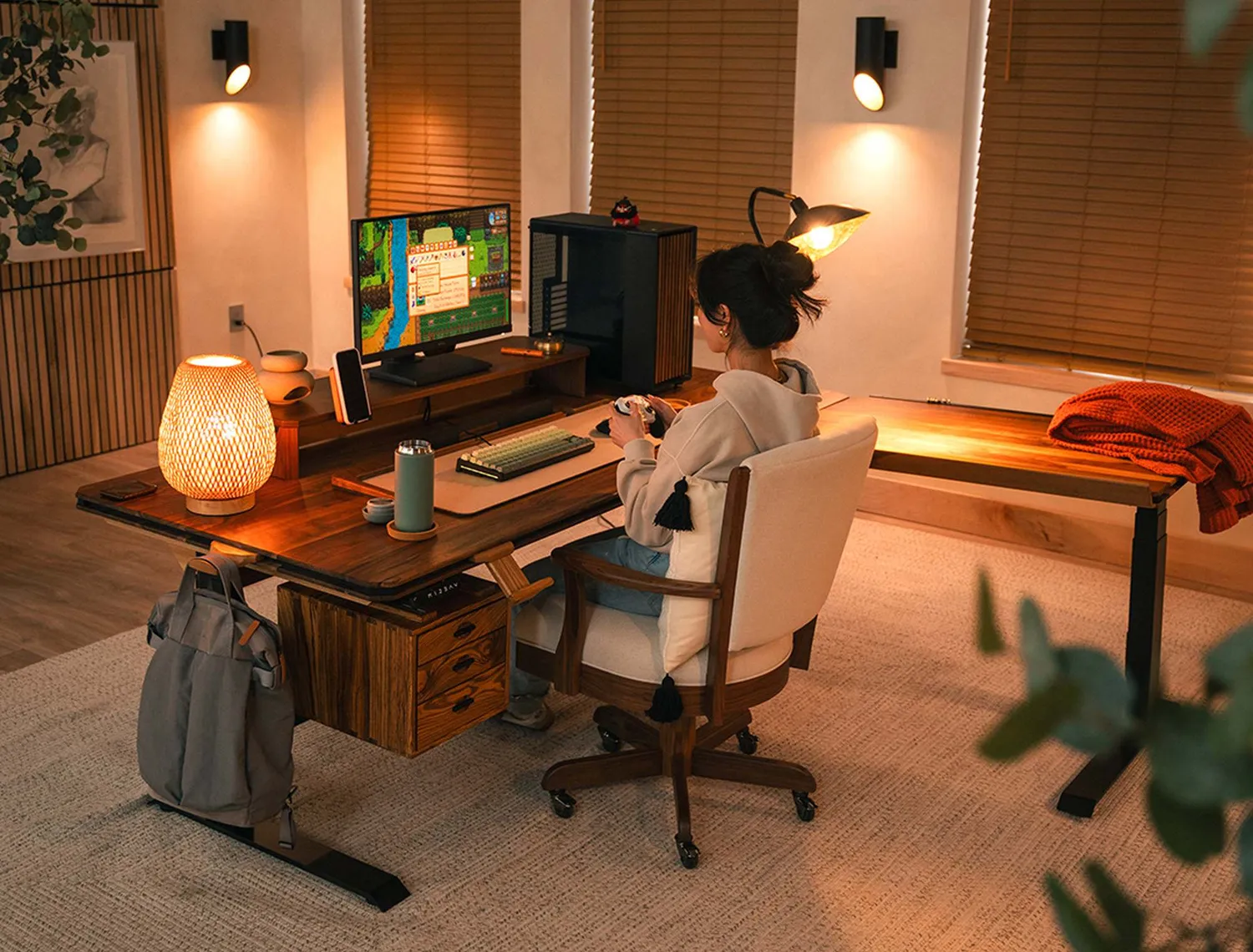 Wyrmwood Desk Extension scrivania ad angolo modulo inclinabile