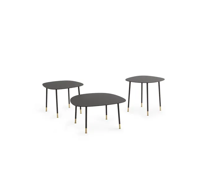 Morica Design Pebble tavolino metallo anni 70