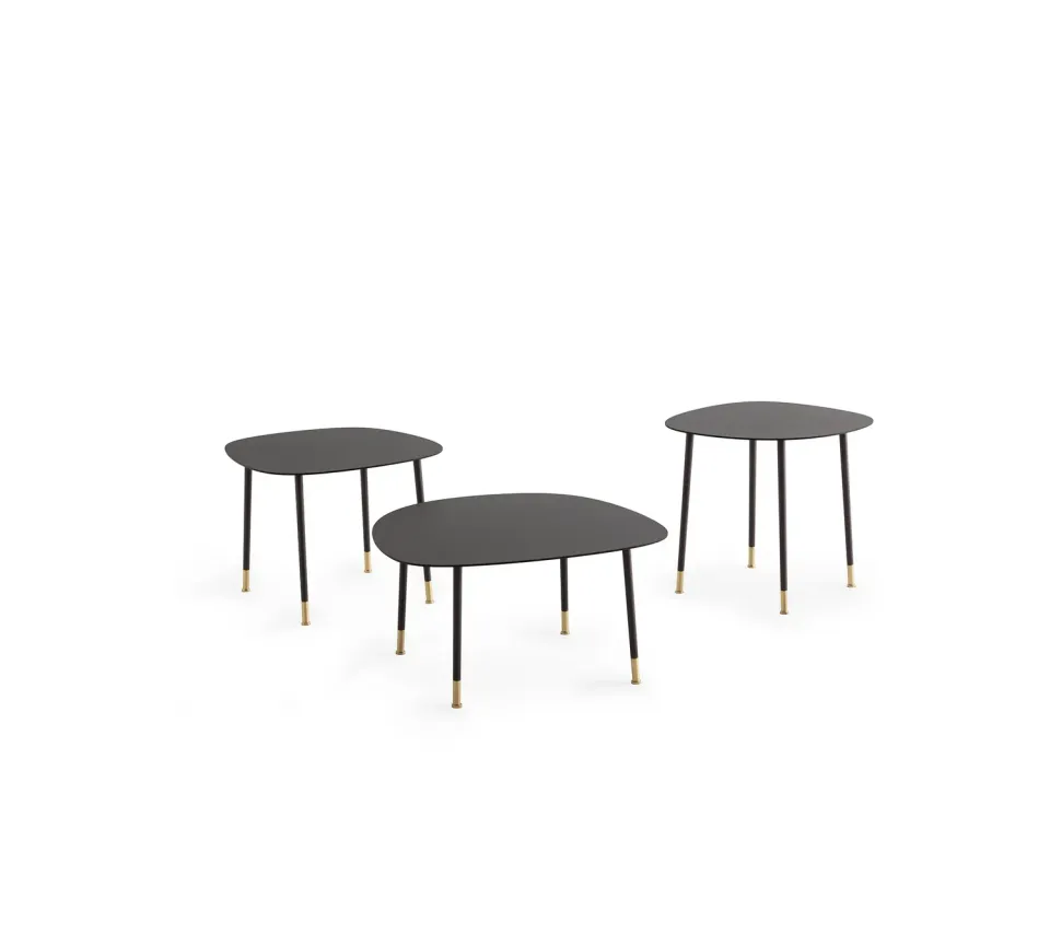 Morica Design Pebble tavolino metallo anni 70