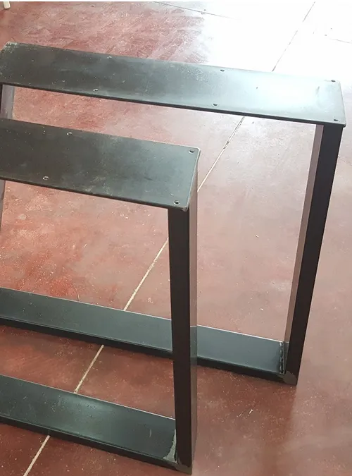 XLAB Design Harbour Bridge gambe tavolo ferro nero 100x30
