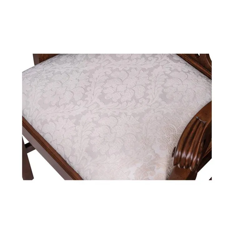 Maitland Smith Camden sedia braccioli mogano crema
