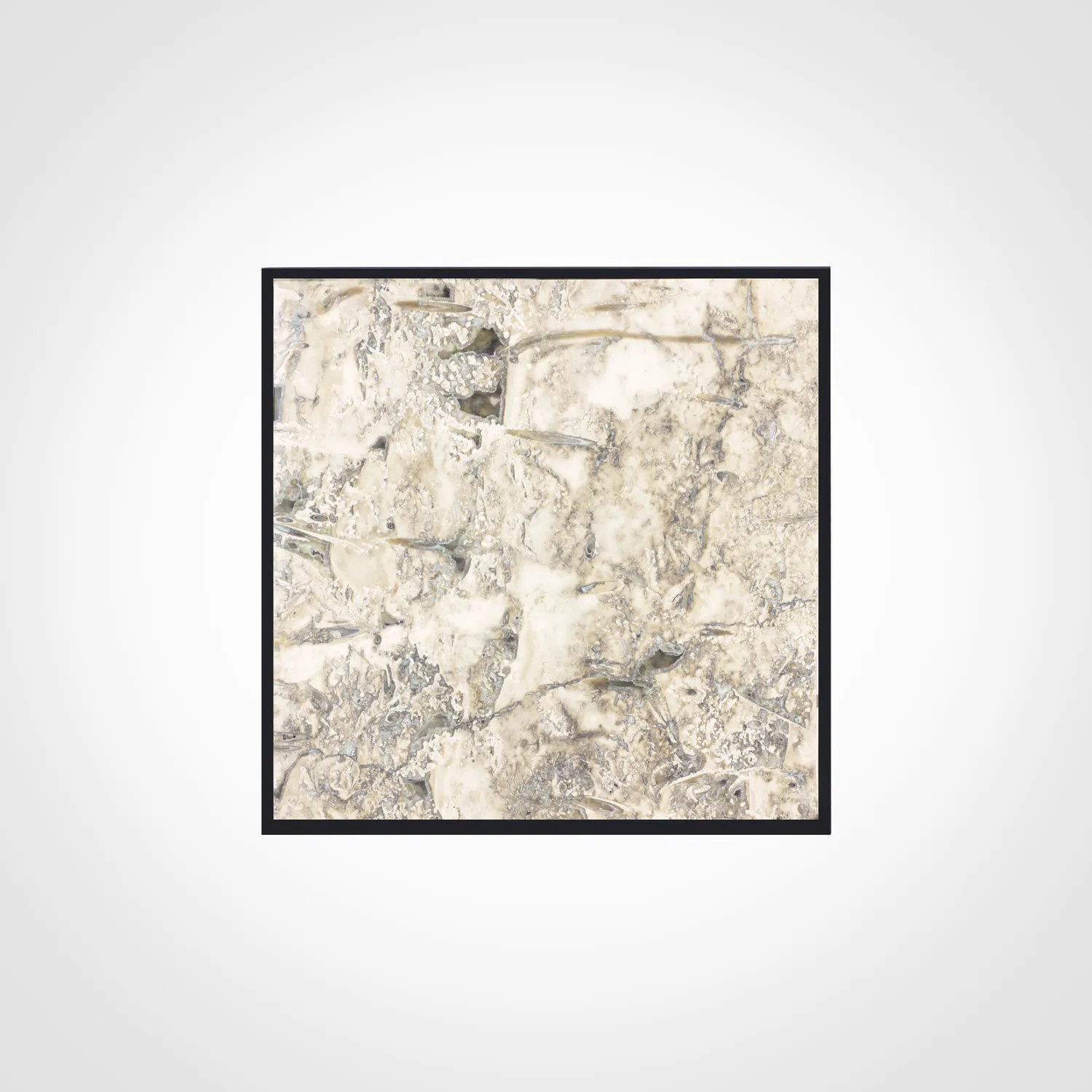 Stilts FramE Tavolino Travertino Fossil