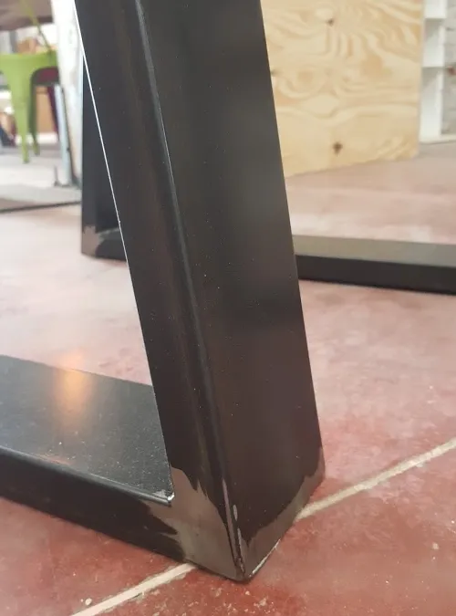 XLAB Design Harbour Bridge gambe tavolo ferro nero 100x30