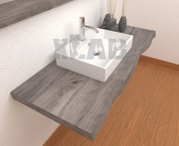 XLAB Denise piano lavabo legno massello rustico