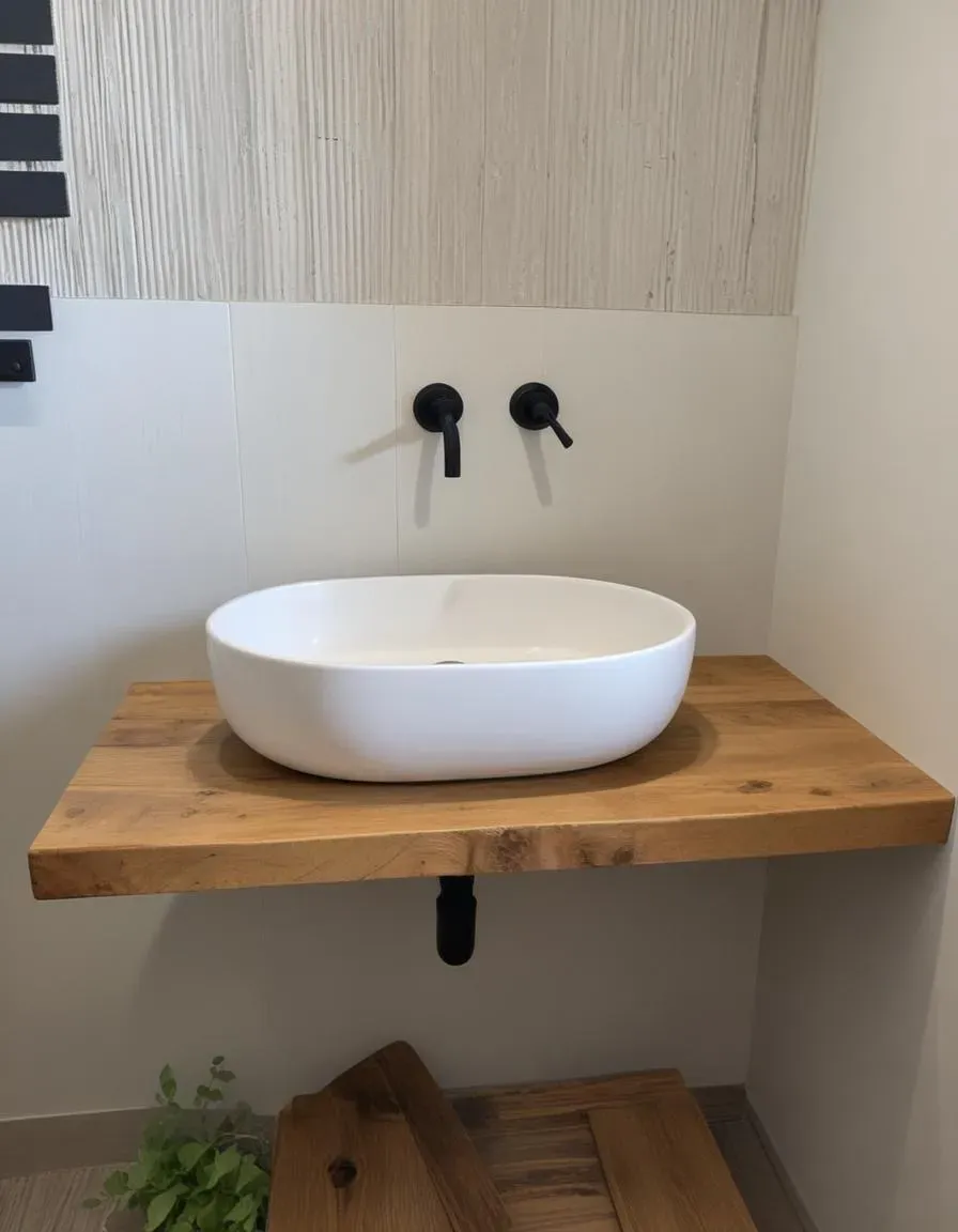 XLAB Design Kiki mensola bagno 80x50 rustica massello