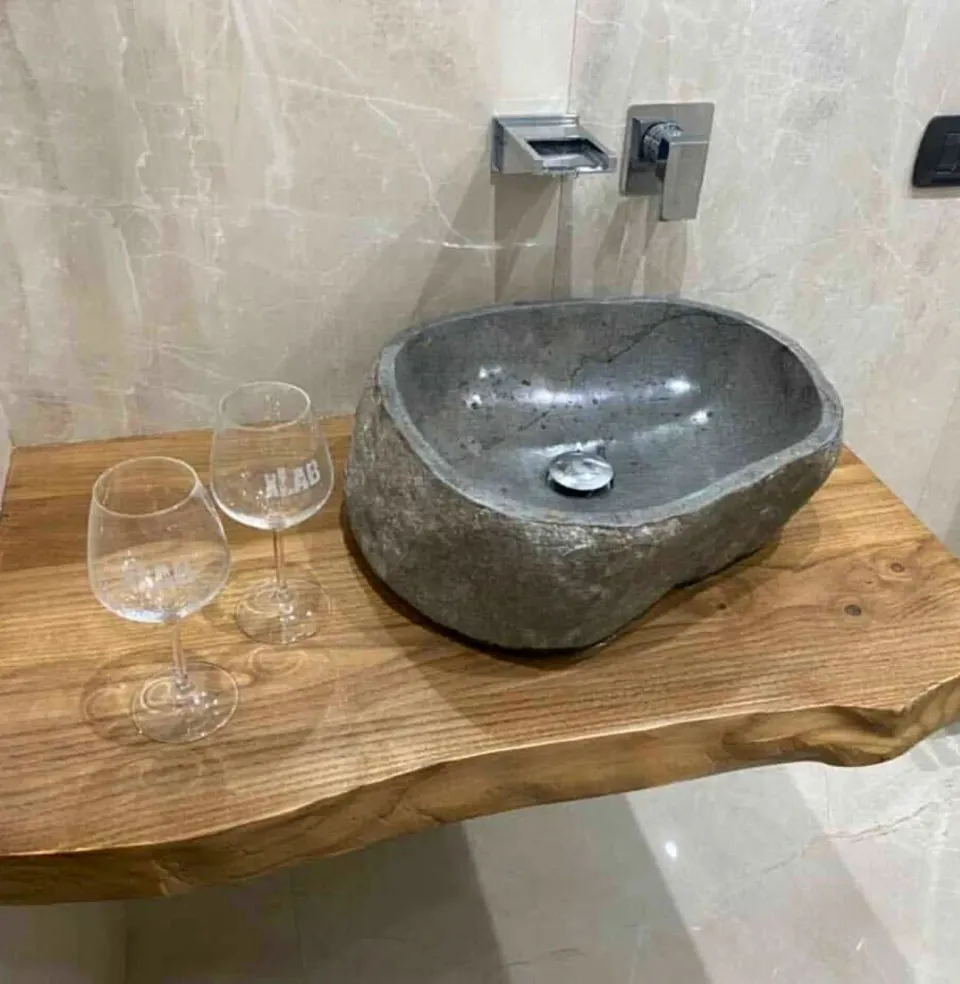 XLAB Design Sapido Top Bagno Legno Antico 80x45x6 cm