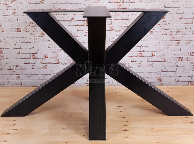 XLAB Design Paderno gamba tavolo centrale nera 100x100