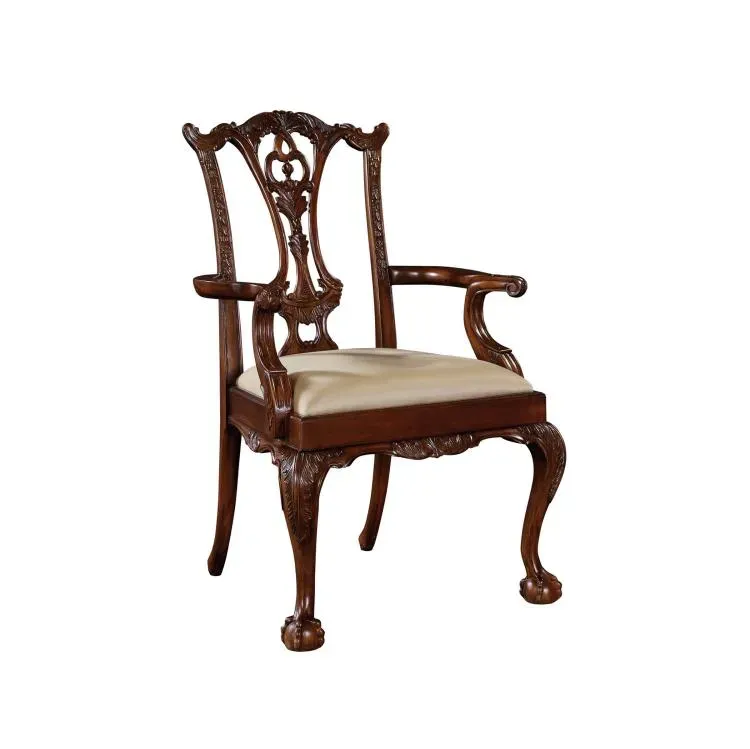 Maitland Smith Philadelphia Arm Chair sedia mogano