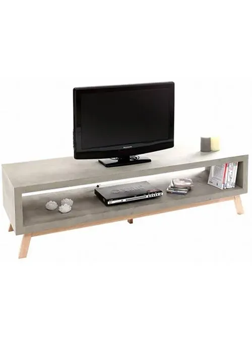 XLAB Design Cement mobile porta tv effetto cemento