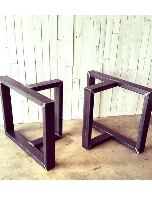 XLAB Design Statua Libertà gambe tavolo ferro 80x40 coppia