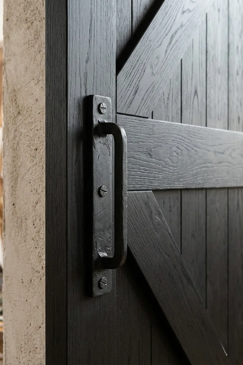 XLAB Design Barn Door porta scorrevole larice nero 100x220