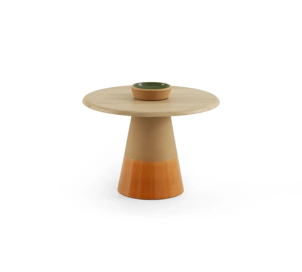 Morica Design Sablier Alto tavolino argilla portaoggetti
