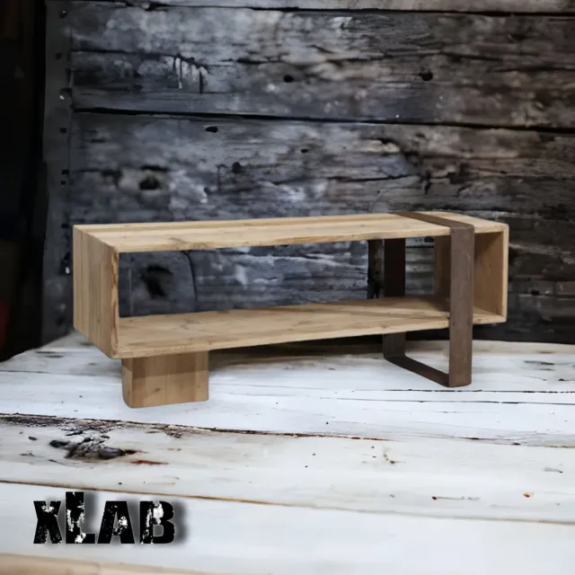 XLAB Design Sullivan mobile porta TV legno massello vintage