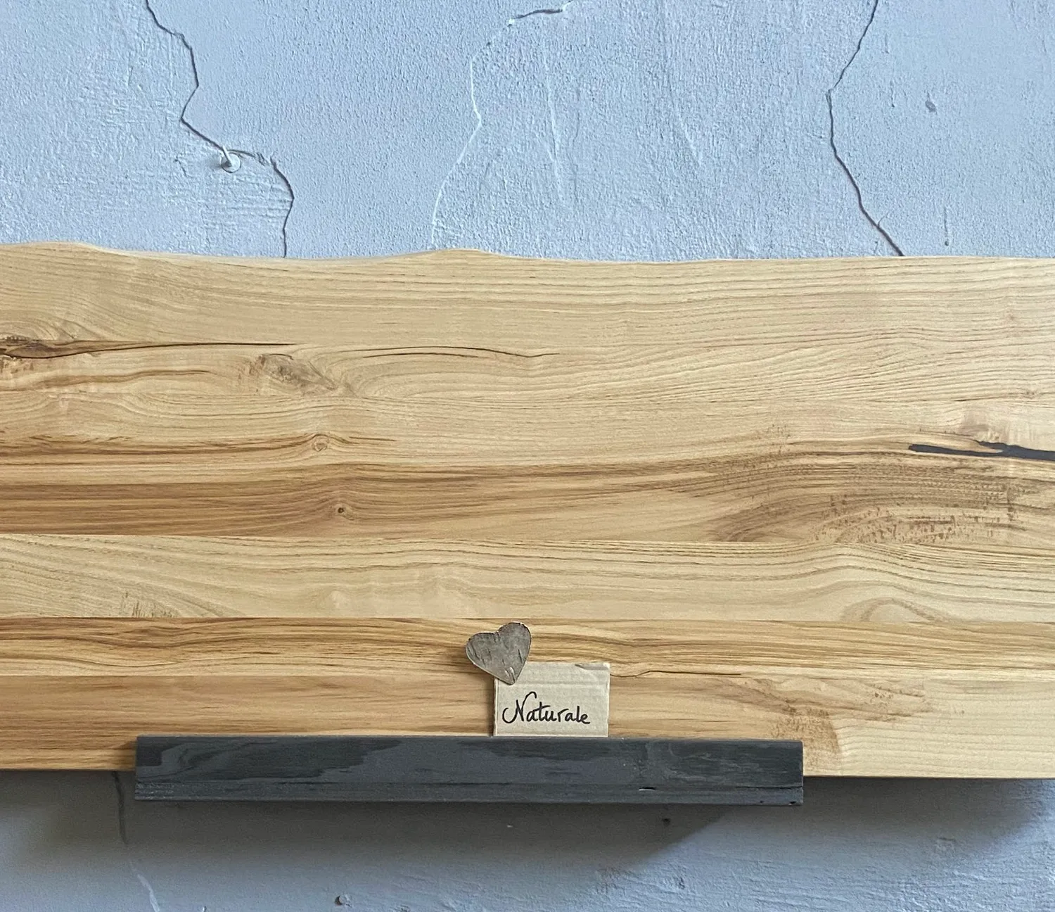 XLAB Design Mensola Bagno 100x45 cm Legno Massello Castagno