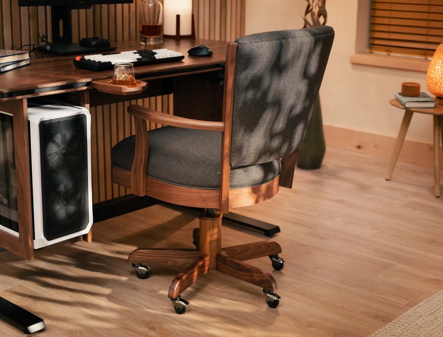 Wyrmwood Modular Desk Office Chair sedia ufficio legno massello