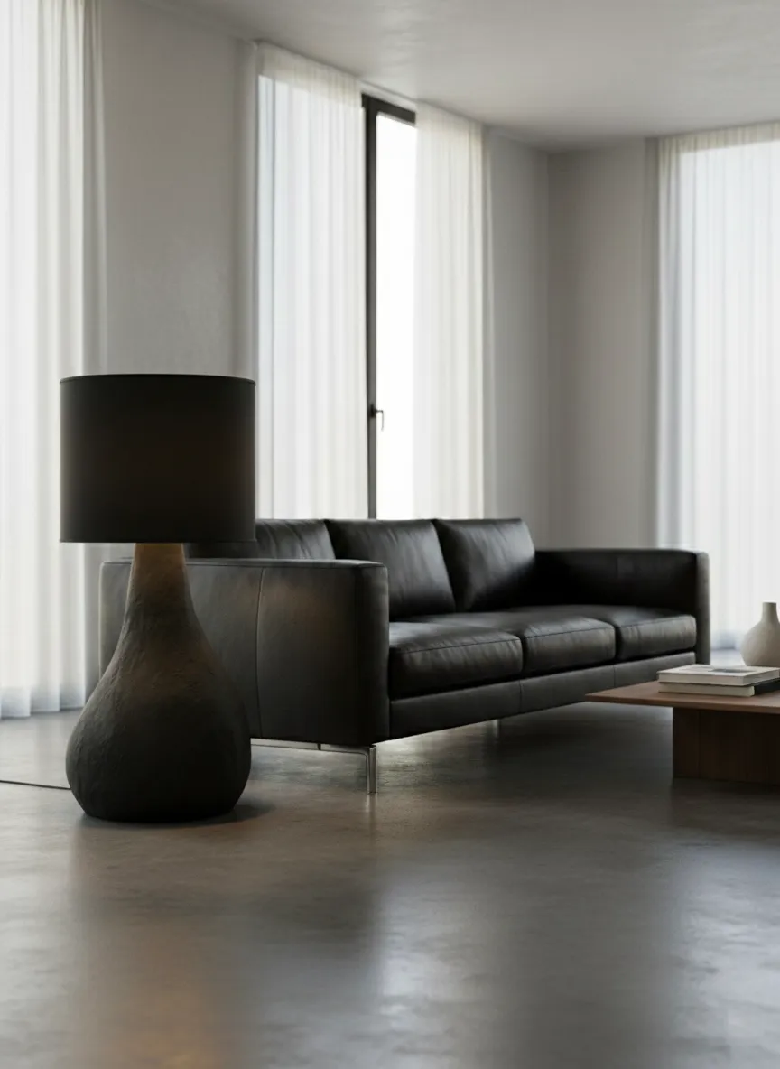 XLAB Design Pura lampada terra micro-cemento