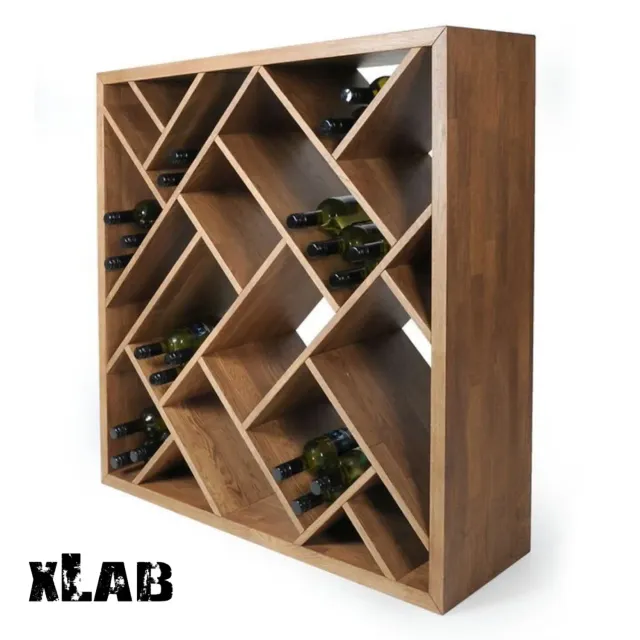 XLAB Design Cantinetta 100 portabottiglie mobile legno 120x140
