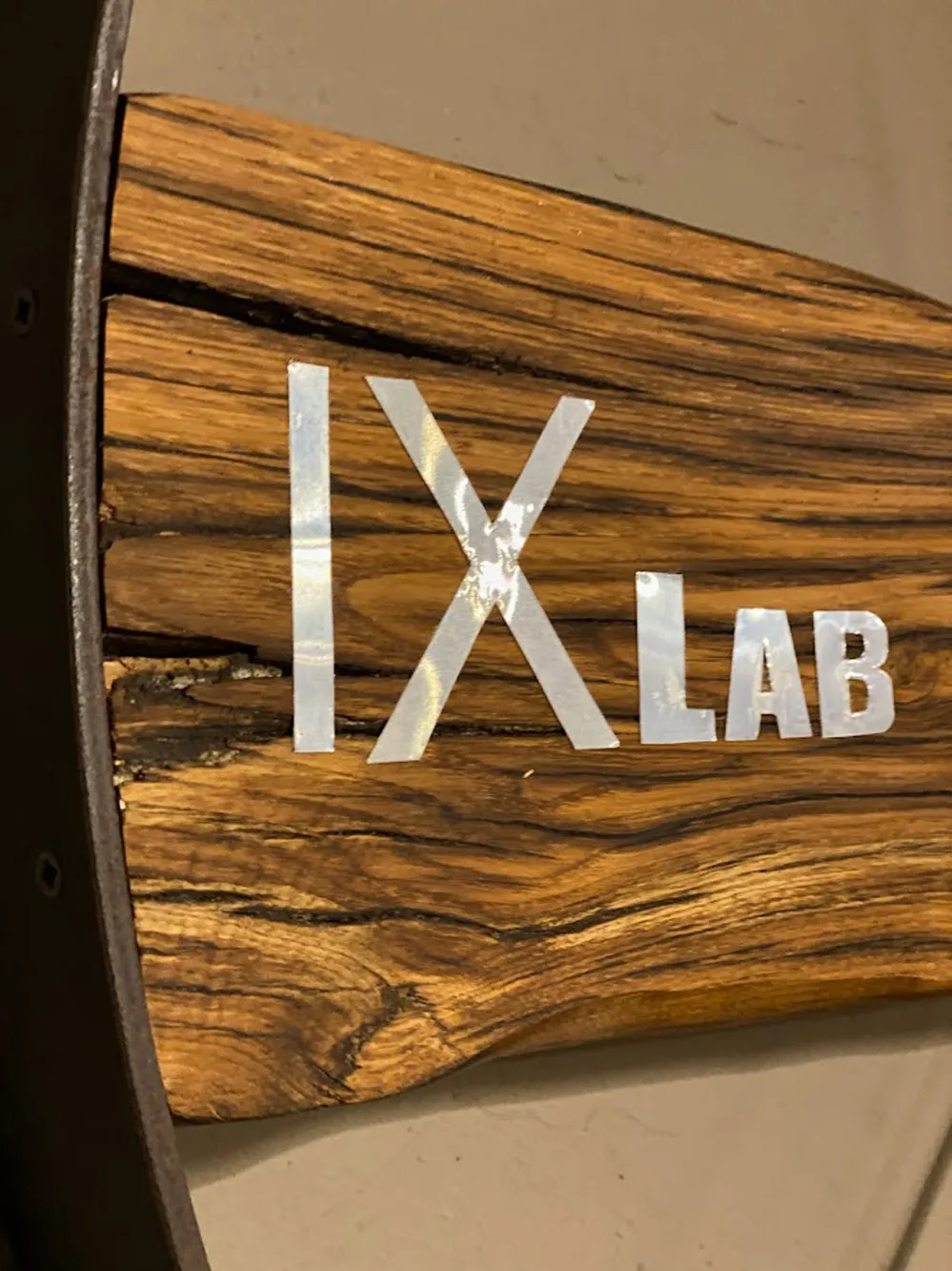 XLAB Design Robert orologio parete ferro legno industriale