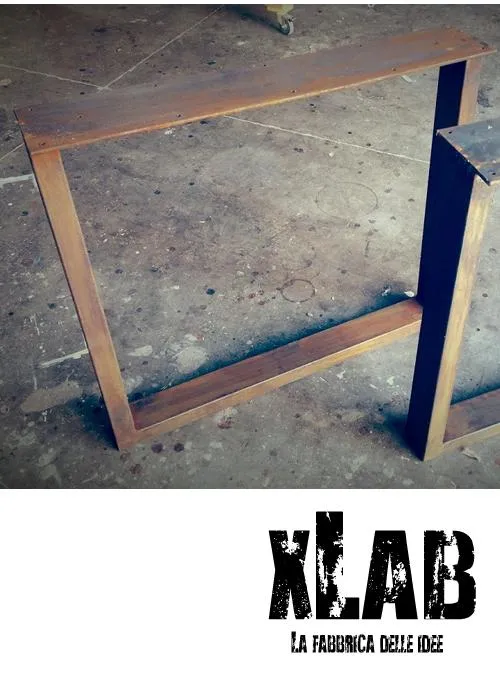 XLAB Design Iron Bridge gambe tavolo ferro ruggine
