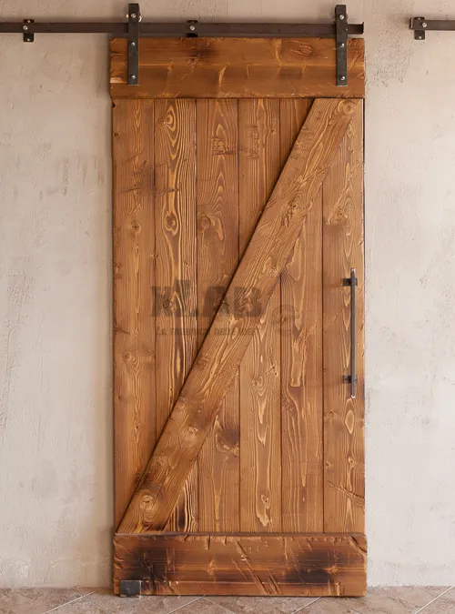 XLAB Design Cloud porta scorrevole legno rustico effetto bruciato
