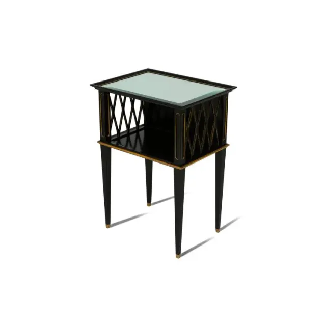 Maitland Smith Noir tavolino specchio nero