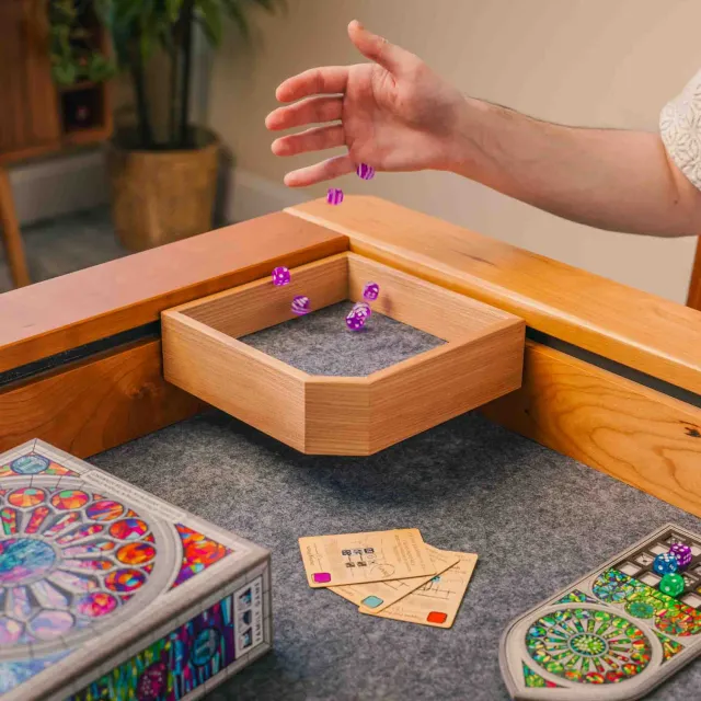 Wyrmwood Modular Table Corner Dice Tray vassoio dadi angolare