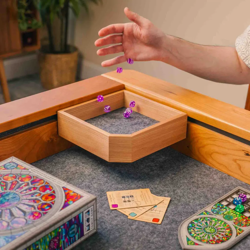 Wyrmwood Modular Table Corner Dice Tray vassoio dadi angolare