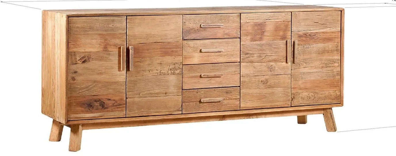 Sicily Wood Maker Industrial madia credenza legno massello