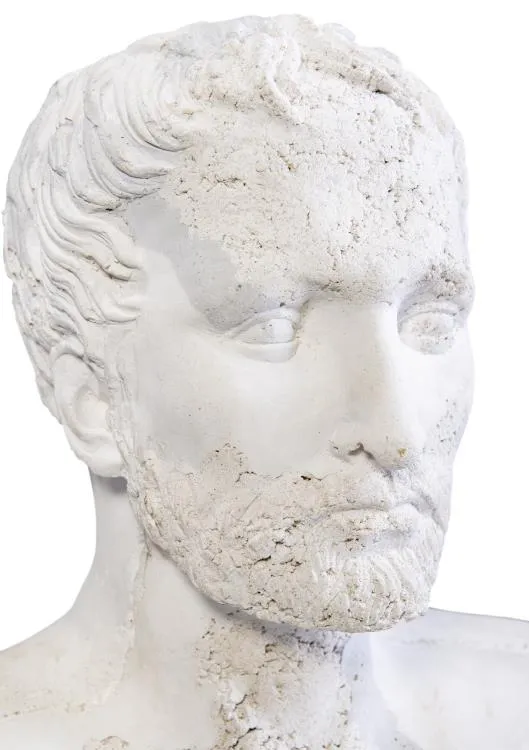 Maitland Smith Young Emperor busto scultura patinato