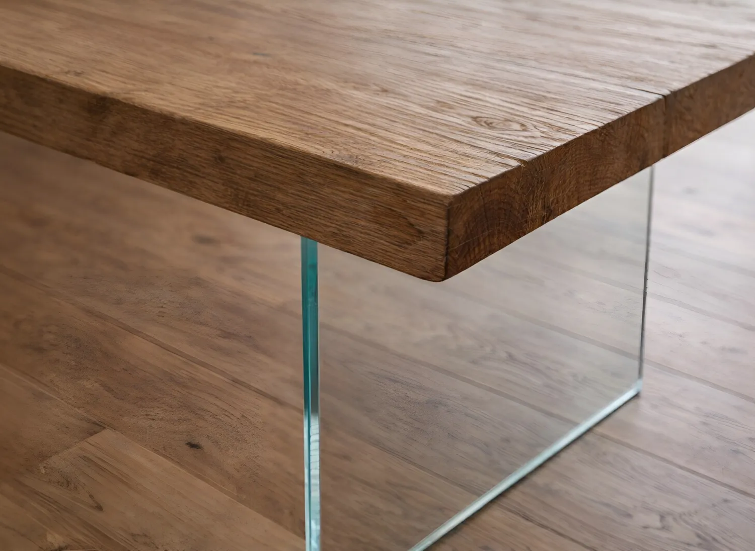 XLAB Design Piano Snack Rovere 5cm con Gamba Cristallo