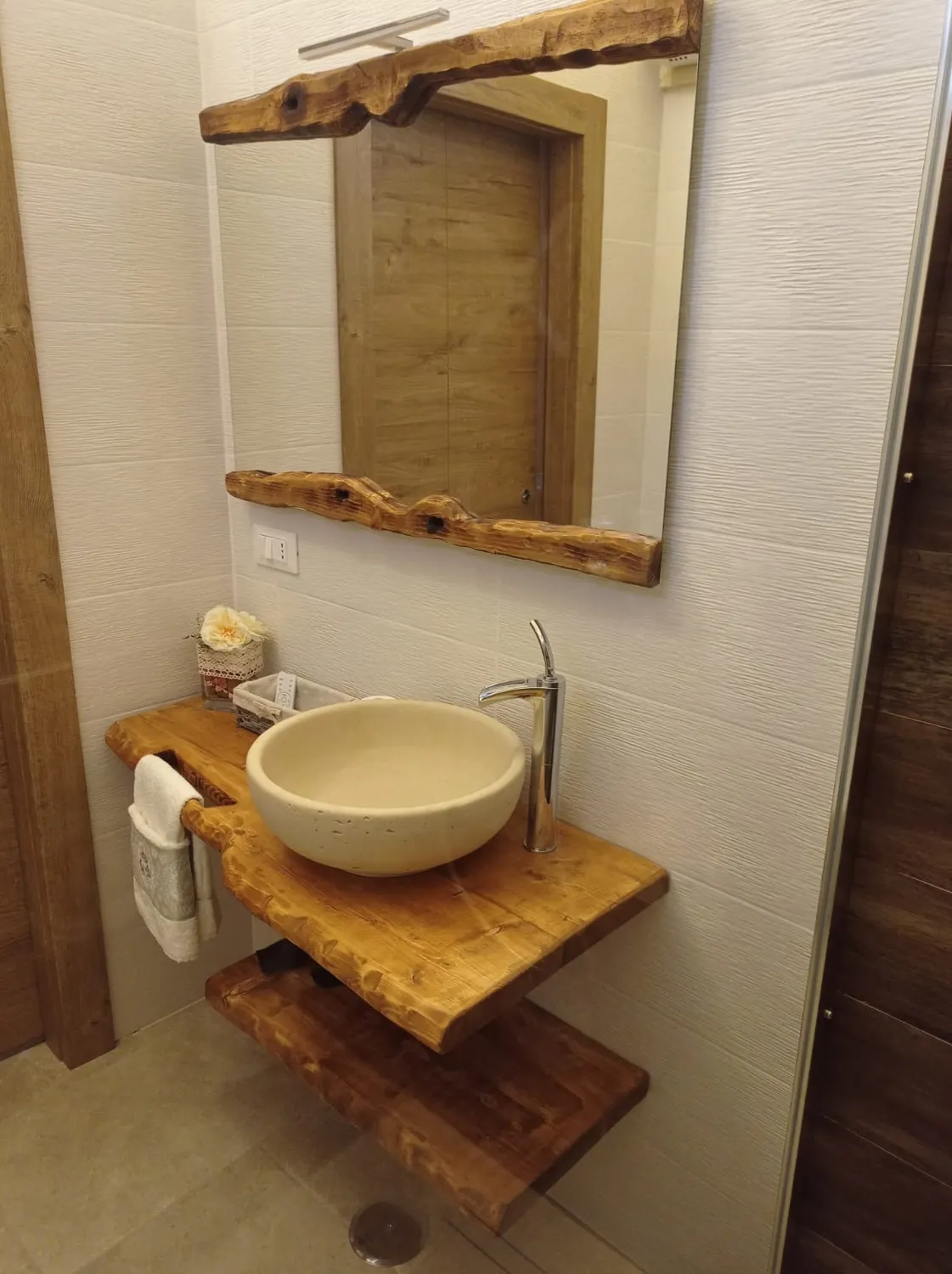 Sicily Wood Maker mensole 100x25 da 5 pezzi legno massello