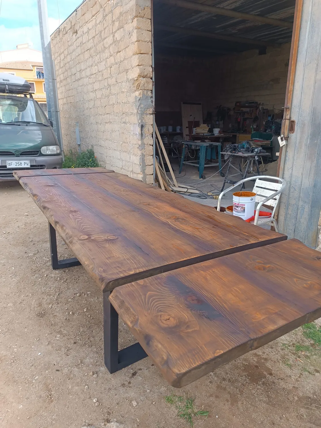Sicily Wood Maker Larice 160 tavolo in larice massello 160 cm