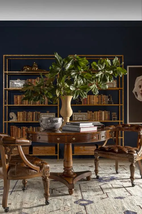 Maitland Smith Walnut Brass scatola noce ottone feltro