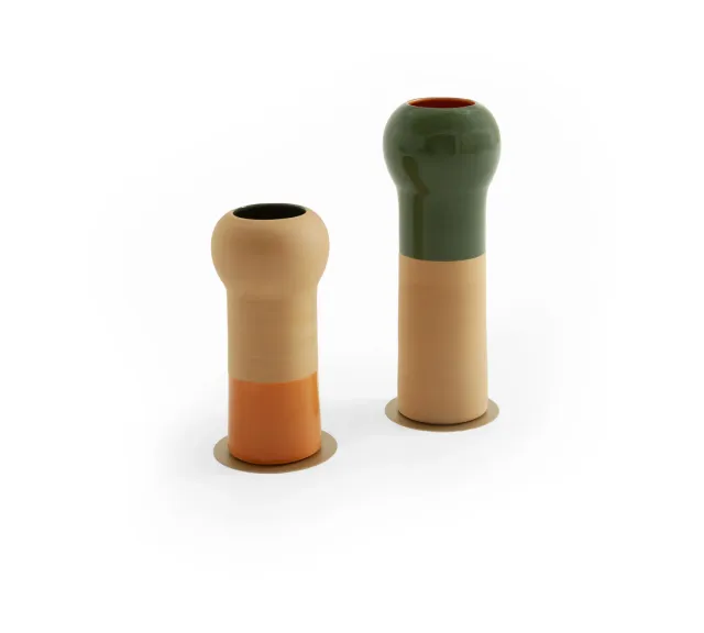Morica Design Ibisco Jardin Mexicain vaso argilla verde