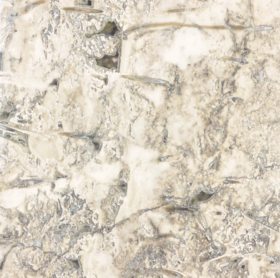 Stilts FramE Tavolino Travertino Fossil