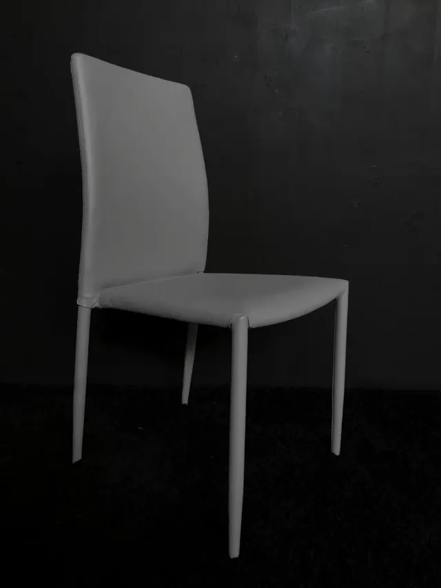 XLAB Design Steve set 6 sedie ecopelle grigio
