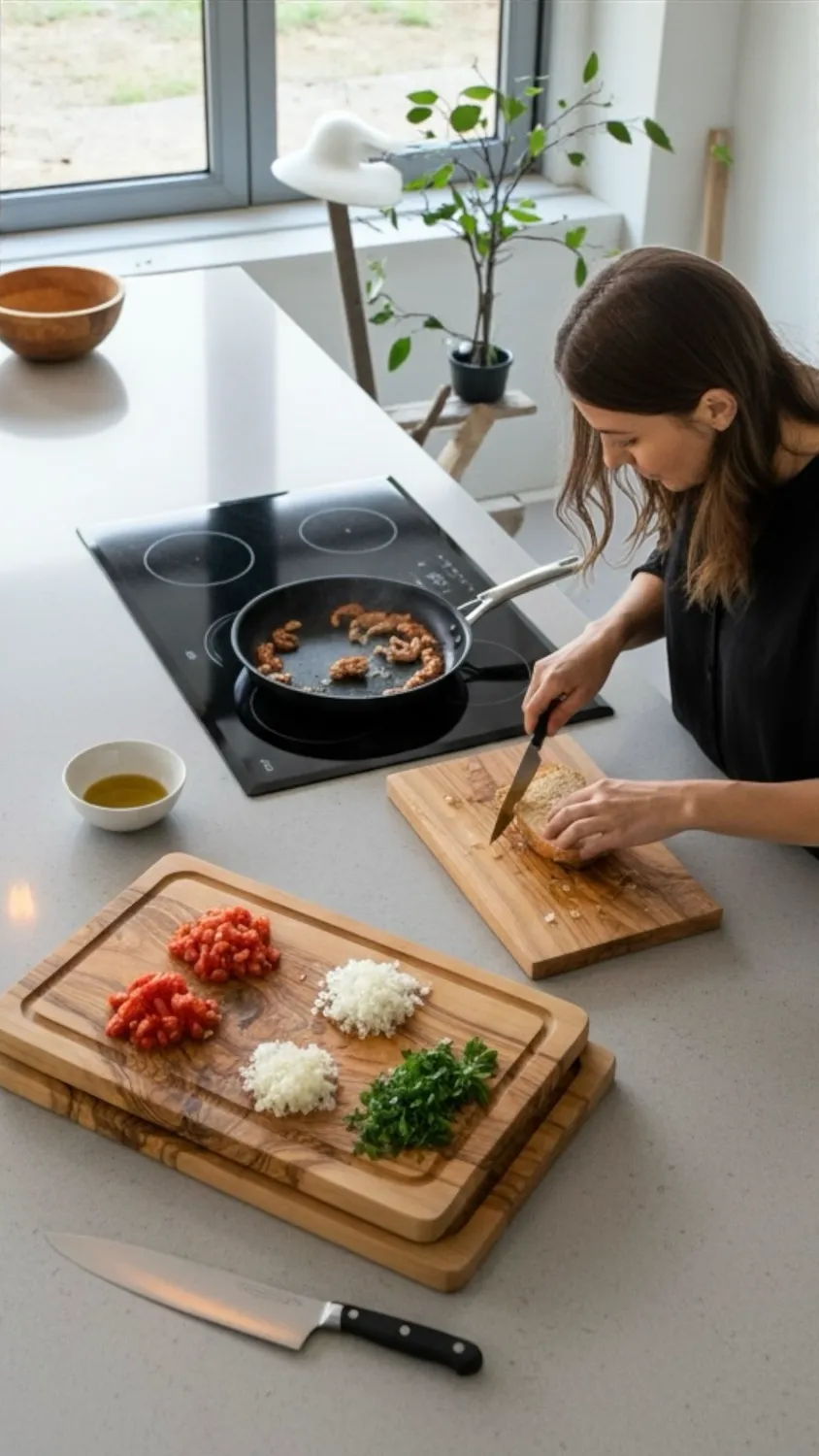 XLAB Design tagliere legno olivo secolare massello professionale