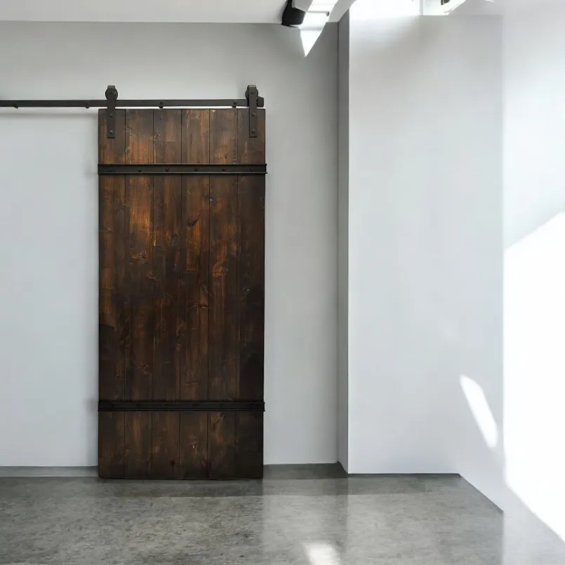 XLAB Barndoor porta scorrevole legno ferro 100x220 cm