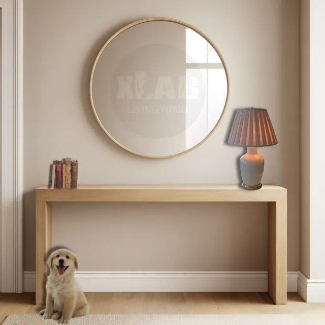 XLAB Design consolle ingresso rovere 130x35x95 cm legno