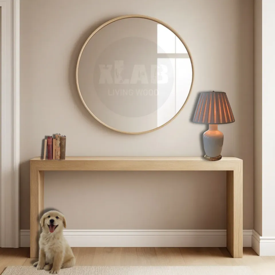 XLAB Design consolle ingresso rovere 130x35x95 cm legno