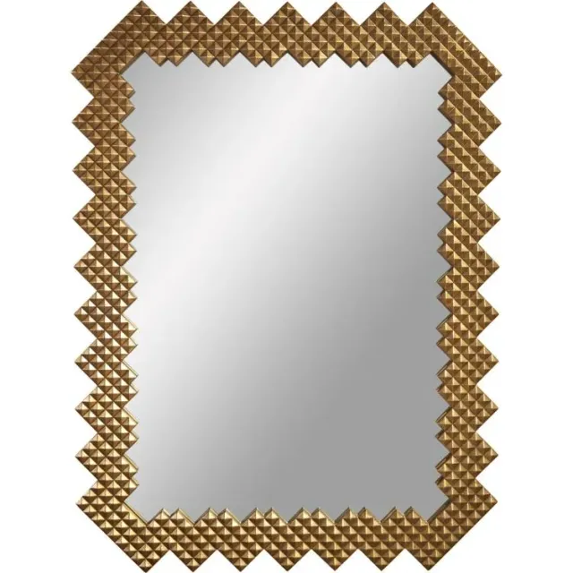 Maitland Smith Pyramidal specchio resina oro 101 cm